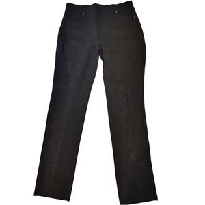 UrRebel Mid-Rise Tapered Ankle Leg Black Geo Print Pants Jegging Size 10 Women's